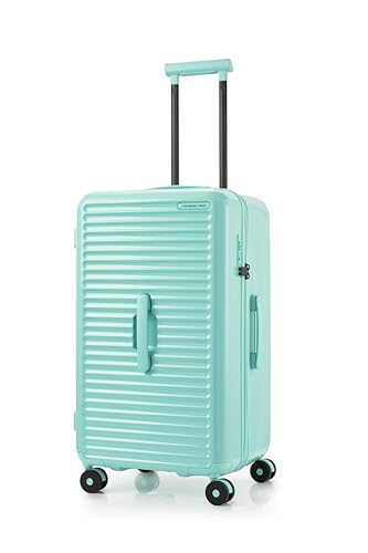 Image of Samsonite Red TOIIS Blossom Expandable 74 Cms Polycarbonate Hard Sided 8 Wheel Spinner Trunk Luggage /Suitcase /Trolley Bag (Soft Mint) (Double Wheel), Green