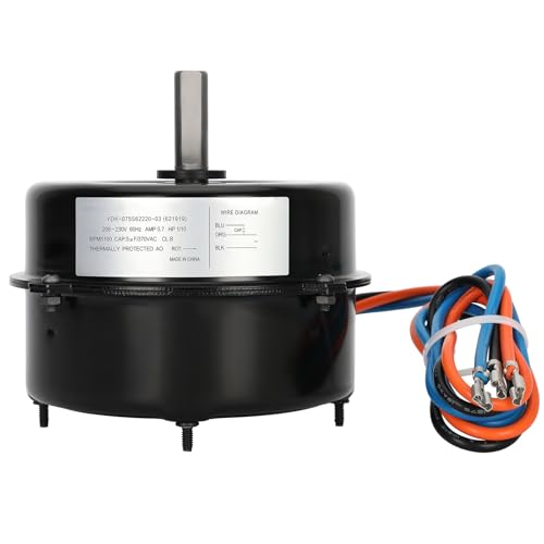 621919 Fan Motor, 1/10 Condenser Fan Motor 621919 Compatible with Nordyne Central Air Conditioner/Heat Pump, 1100Rmp, 0.7 A, Run Quietly