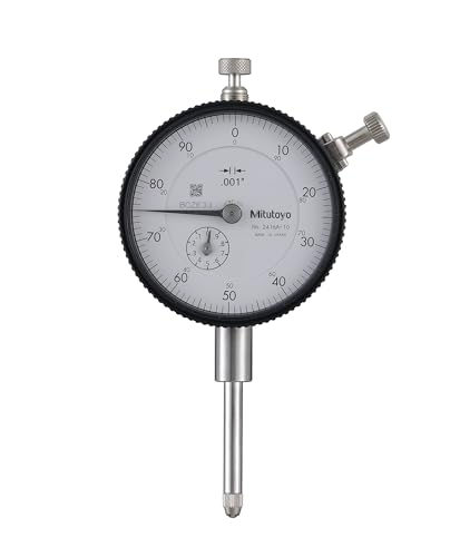 Indicateur de cadran Mitutoyo 2416A-10 avec graduation de 0,01 mm et course de 0 à 2,5 cm