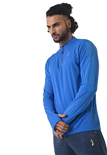 Image of CAHOOT Men's Solid Activewear T-Shirt for Casual Wear | Dri-Fit Long Sleeve Activewear T-Shirt Crafted with Comfort Fit for Everyday Wear