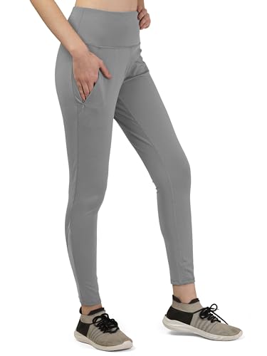 Image of Mehrang Gym wear Mesh Legging Workout Pants with Side Pockets /Stretchable Tights /Highwaist Sports Fitness Yoga Track Pants for Women & Girls