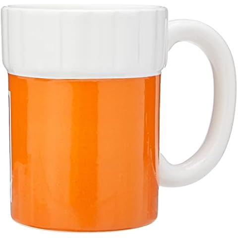 BigMouth Inc. Prescription Bottle Fun Novelty Ceramic Mug with Handle Holds 11oz of Your Favourite Beverage | 12.5cm x 8.5cm x 11cm Cover