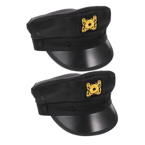SUPVOX Men's Women's Captain Sailor Hat Bulk Boat Party Costumes Navy Marine Hat Set
