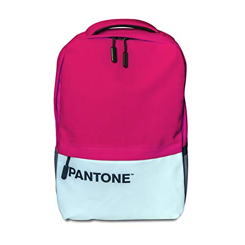 Celly Pantone Zaino Porta PC 15.6, Zaino Uomo e Donna con USB Ricarica, Comparti Protettivi, Comodo e Capiente per Lavoro, Viaggio e Scuola, Rosa