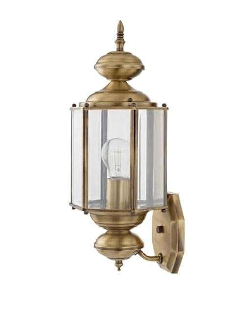 Livex Lighting 2006-02 Basics 1 Light PB Outdoor Wall Lantern, Polished Brass