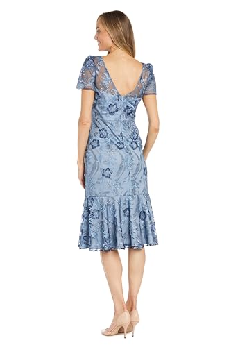 R&M Richards Women's Meadow Whimsy Embroidered Dress3