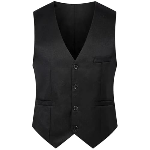 Men's Slim Fit Vest Formal Casual Cotton V Neck Work Top Office Work Suit Vest4