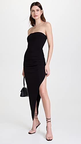 Image of Norma Kamali Women's Strapless Side Drape Gown