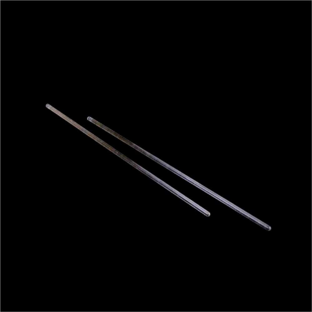 12 Uds. De barras de desviación de vidrio de borosilicato transparente de 4mm a 12mm de diámetro, varilla agitadora de vidrio for vaso de laboratorio, varillas de drenaje(10x400mm)