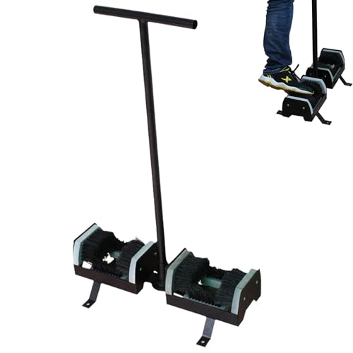 Cepillo limpiador de botas y zapatos resistente con asa, herramienta eficaz de eliminación de barro para uso en exteriores, granja y jardín