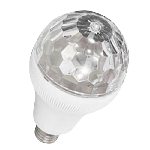 KALLORY RGB Rotating Disco Light Bulb Lamp for Parties Ambient Light for Home Ktv Birthday Celebrations Dance Events Gatherings Versatile Multi Mode