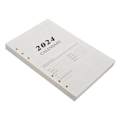 DOITOOL 176 hojas Papel Recambio Perforado Agenda Anillas Diario Planificador Sueltas Conveniente para Escritura y Notas