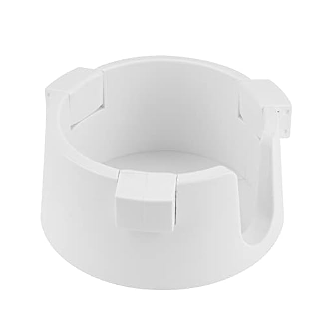Anti-Spill Cup Holder, Adjustable Inner Diameter Drink Coaster with Sticker, Drink Holder for Home Office Outdoors (White)