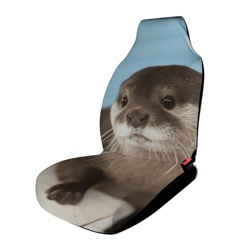 Housses de siège de voiture motif loutre pour protection de camion épaisse et confortable