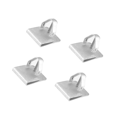 Image of Motoforti Skid Plate Clips,for Ford F-150 2011-2022,Metal,Silver Tone,4 pcs