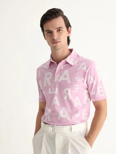 Image of Rare Rabbit Regular fit Monogram Print Polo
