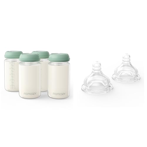 Momcozy Natural Baby Bottle & Momcozy Soft Baby Nipple
