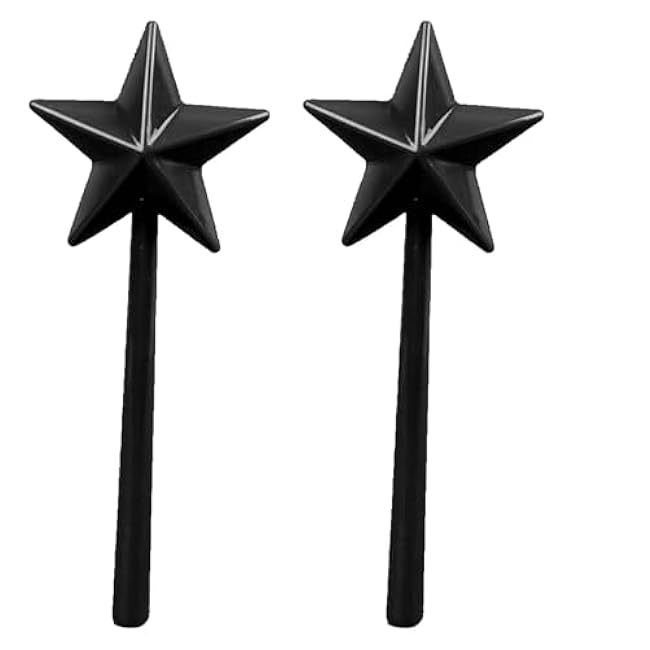 Wand Salt and Pepper Shakers,3 Holes Refillable Salt and Pepper Wand Shakers,Salt and Pepper Shaker Wand Spice Tool Seasoning Shaker Wand for Kitchen(black)