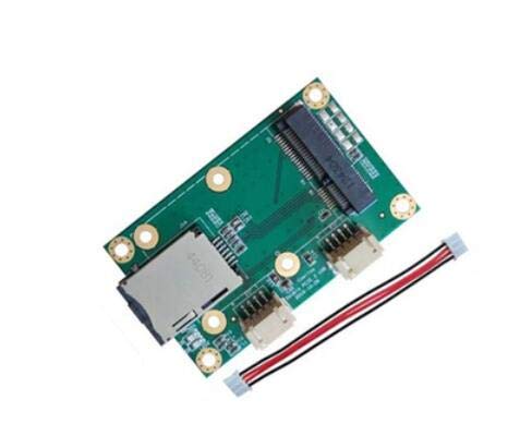 Adaptador Taidacent Mini PCI Express/PCIE a USB para Módulo WiFi Wireless WWAN 4G LTE con Ranura para Tarjeta SIM UIM (Doble MINIPCIE)