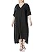 The Drop Women's @graceatwood Kaftan Midi Dress, Black, S