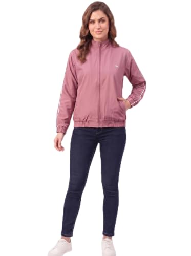 Image of Women Lightweight Jacket | Solid Casual Windcheater With 2 Pockets