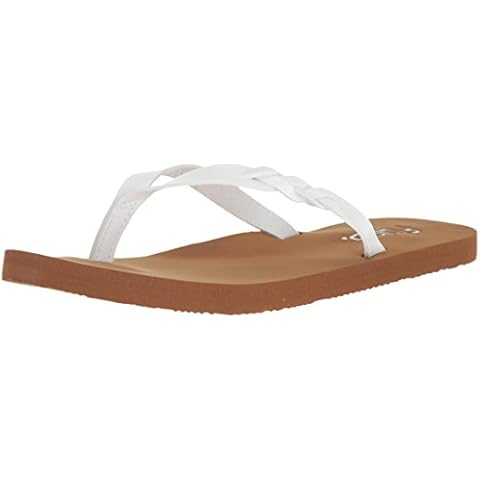 FLOJOS Women's Serenity Flip-Flop, White, 9 M US Cover