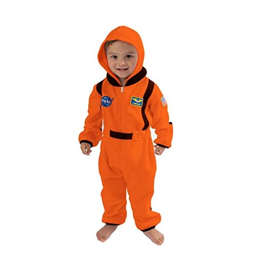 Cuddle Club Mono Polar Bebé para Recién Nacidos a Niños 4 Años - Pijamas Infantiles Chaqueta de Invierno Abrigo Polar Niño Mono de Niños - AstronautOrange0-3m