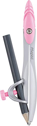 Compasso Escolar Metal Maped com Adaptador Lápis Study