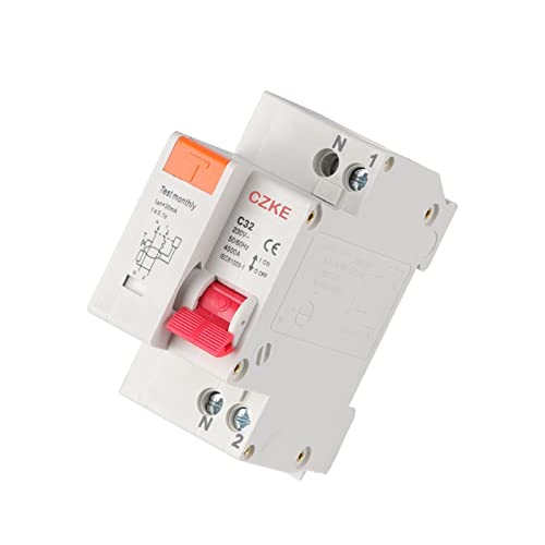 RCBO 1P+N interruptor EZZON con protección contra fugas de corriente y sobrecarga 16A