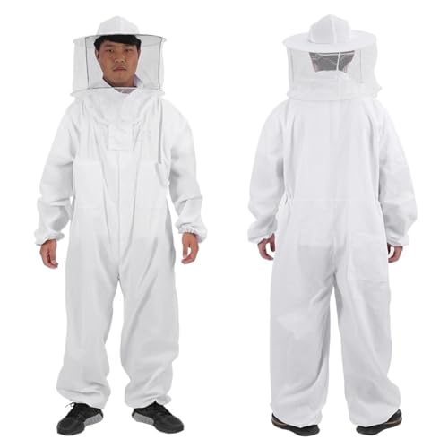 Traje de apicultor contra picaduras con guantes profesionales para 175cm