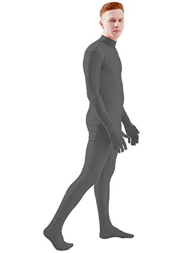 Image of Ensnovo Mens Mock Neck Full Body Unitard Spandex Zentai Suits Costumes