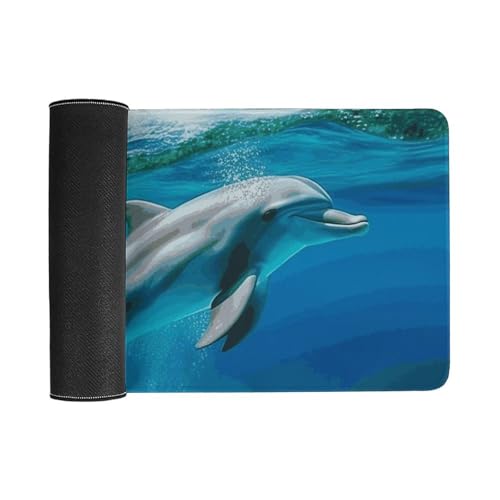 Tapis de souris de jeu grand format LED antidérapant et étanche pour PC