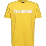 hummel Unisex Kinder Hmlgo Kids Cotton Logo T shirts, Sports Yellow, 152 EU