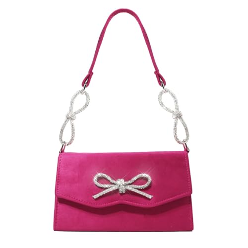 Sac à main strass soirée chic avec son élégant nœud papillon français