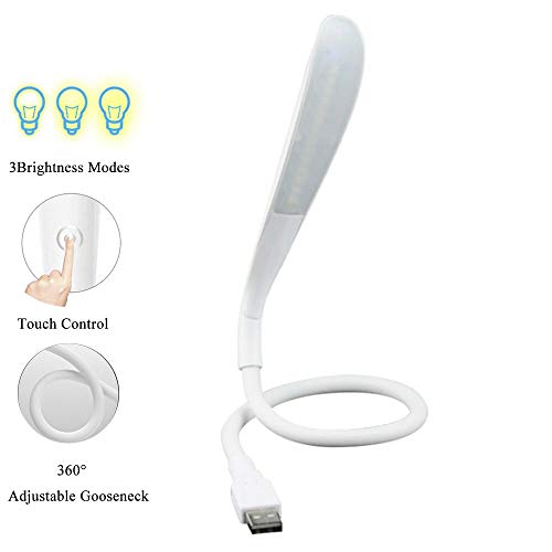 USB Reading lamp, USB Light with14 LED 3 Brightness Setting Touch-Switch Laptop Light