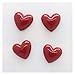 Calamite da frigo 20mm mini rosso rosa frigo magnete resina a forma di cuore colorato decorazione cucina foto pasta carta messaggio riparatore detentore ufficio fai da te ufficio ( Color : 4pcs red )