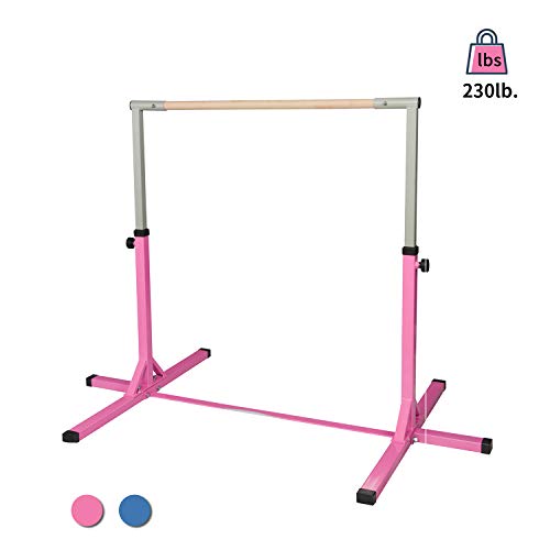 ZENOVA Gymnastics Kip Bars Kids Tumbling Bar Height Adjustable Horizontal Bars Kids Training