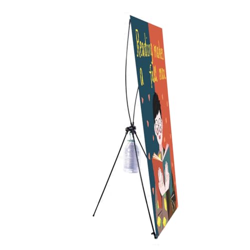 DQRCLLL Outdoor-Winddichter X-Bannerhalter für Banner auf Messen und Displays, Schwarz (Banner Nicht im Lieferumfang enthalten) 1 STK 60 * 160cm