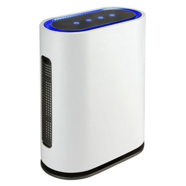Vida10   Purificador de Aire y Generador de Ozono CUBE 3.0 PRO con Filtro HEPA, Carbón Activado, UV e Iones, Mando a Distancia, Sensor de Contaminación, 60W, Certificado CE RoHS
