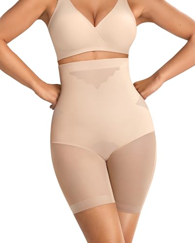 OEAK Womens Tummy Control Shapewear SuperPower High Waisted Butt Lift girdles Body Shaper Thigh Slimmer Seamless Shapewear
