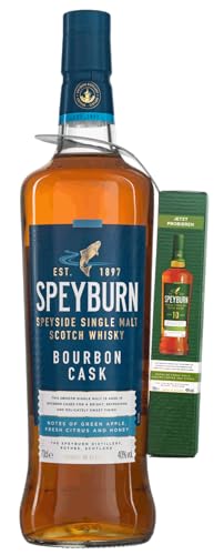 Speyburn Bourbon Cask 700ml + Speyburn 10 Jahre Miniatur 50ml | Single Malt Scotch Whisky | Gereift...