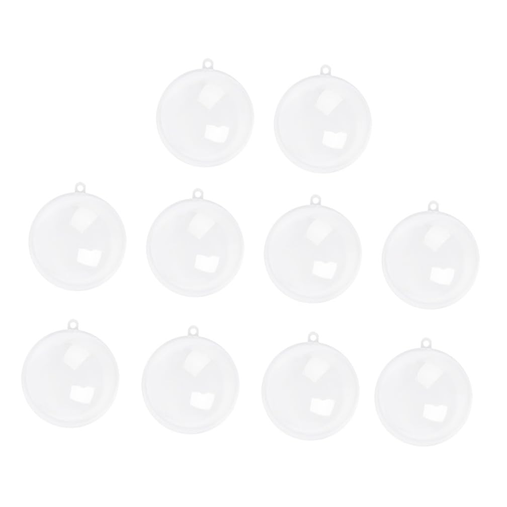 MAGICLULU 3 Sätze Weihnachtshohlkugel Weihnachtsdekoration Weihnachtsbaum Hängende Kugel Dekorationen Befüllbare Kugel Ornament Klare Weihnachtsdekorationen Befüllbarer Karneval 10 Stück * 3