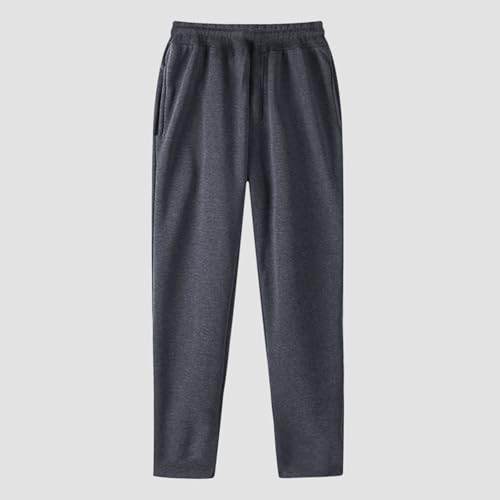 Cargo Pants for Men, Baggy Sweatpants Men Fleece Sweatpants Sherpa Lined Warm Drawstring Elastic Pants with Pockets 20254