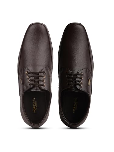 Image of Liberty Fortune UVL 134 Formal Lacing Derby Shoes for Men with PU Sole | Comfortable Upper and Lightweight | Cushioned Footbed | Durable and Trendy Design | Quick Wear Elastic Laces