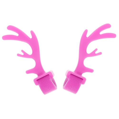 ROMISBABA 1 Pair Reindeer Antlers Headset Horns Christmas Headphone Attachment Decorations for Women Compatible Over-Ear Headphones Gaming Headset Accessories