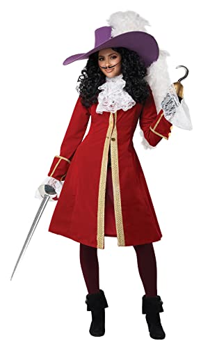 California Costumes, Crochet Capitaine pour adulte, taille L, rouge/blanc