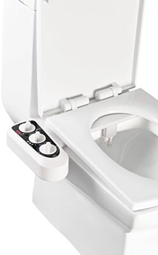 Greatic CB2000 Self Cleaning Nozzle Fresh Water Non-Electric Mechanical Bidet Toilet Attachment, White