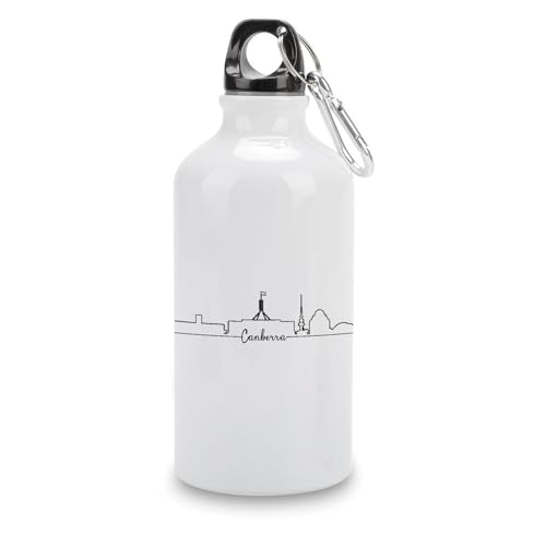JuneLucky Canberra Skyline 14oz Aluminum Water Bottle