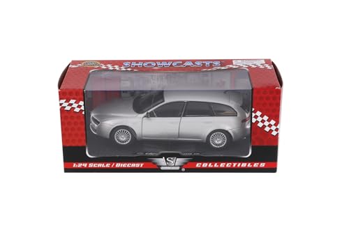 Modelo de coche ejecutivo compacto 1/24 plateado miniatura 5