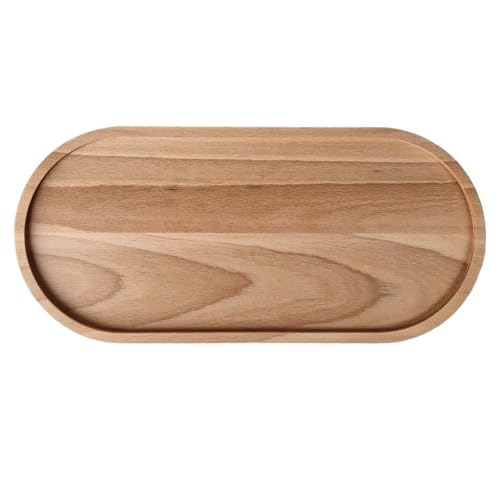 EFO EFO - Bandeja decorativa para centro de mesa, de madera, para fiestas, accesorios de decoración del hogar para salón, mesa de café o baño